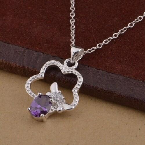 Wholesale silver plated Fashion jewelry chains necklace pendant WN-1521