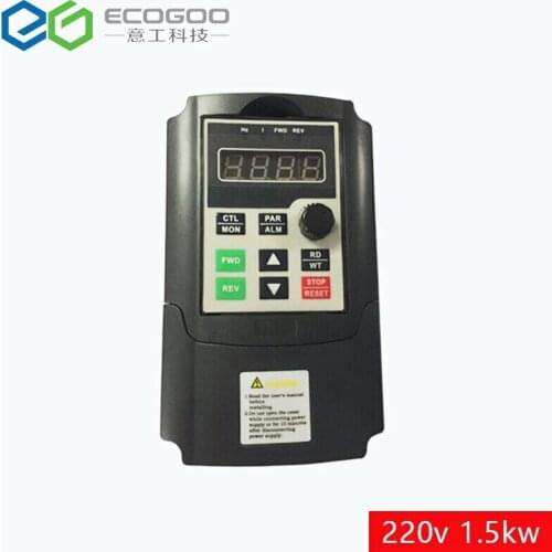 230V 1.5KW 2HP 220V Mini VFD Variable Frequency Drive Inverter for Motor Speed Control