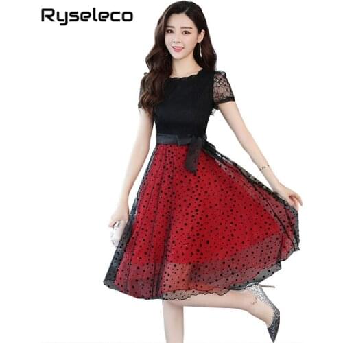 Красные летние платья Ryseleco China At AliExpress