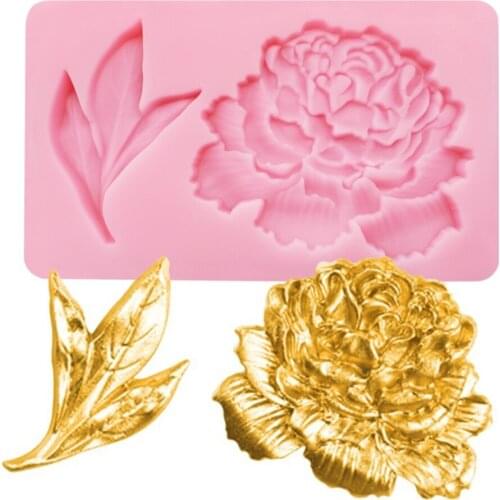Peony Shape Silicone Mold Peony Mousse Decoration Fondant Mould Cake Decoration Tools Dessert Decoration Mould