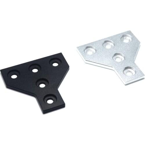 T Shape 5 Hole Joining Plate for 3D Printer V- slot 2020 Aluminum Profile