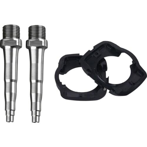 Bike Pedal Cleats Covers For Speedplay Zero With 2Pcs Bicycle Titanium Pedal Spindles For Speedplay Zero X1 X2