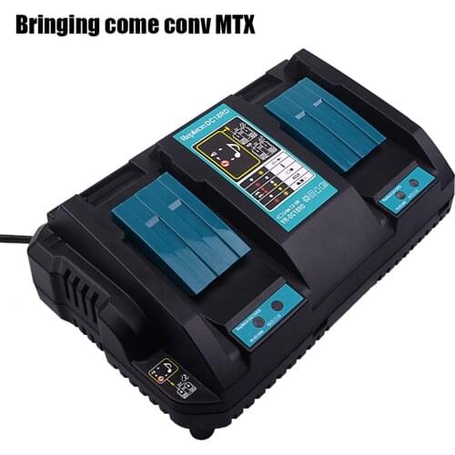 High quality Double Charger For Makita 14.4V 18V BL1830 Bl1430 DC18RC DC18RA EU Plug with double USB Port