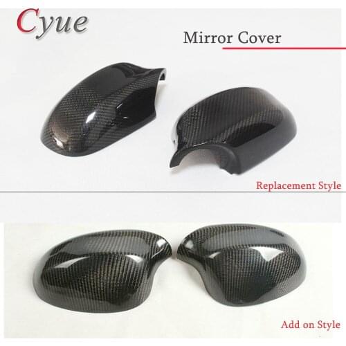 1 Pair E90 Glossy Carbon Fiber Auto Side Mirror Caps For BMW 3 Series E90 2009-2012 Car accessories
