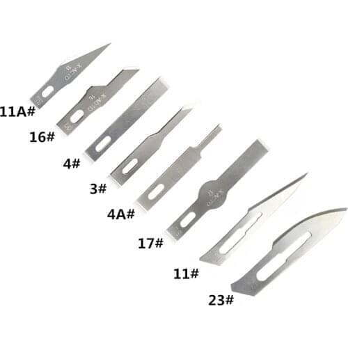 10Pcs Of Blades High-carbon Steel Engraving Knife Blades Wood Carving Engraving Tools PCB Repair Hobby DIY Blade Cutter Tool