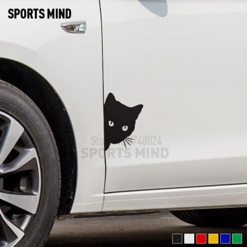 3 Pieces Cat Car Styling Automobiles Car Sticker Decal For Fiat BMW Honda Toyota Saab Audi Ford Mazda Kia Opel Lada Accessories
