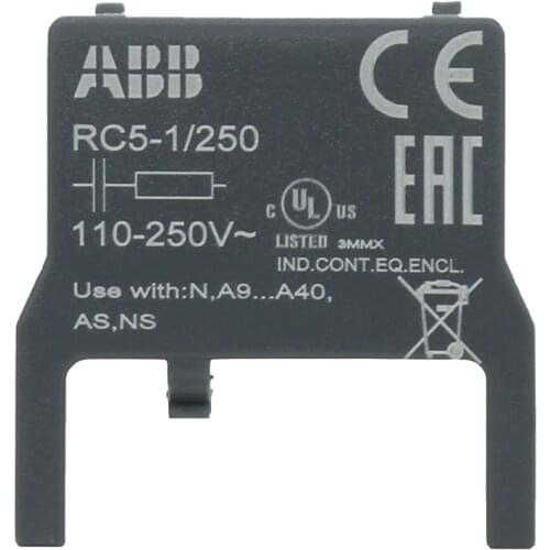 ABB Surge suppressors for contactor coils RC5-1/50 RC5-1/250 RC5-2/50 RC5-2/250 RC5-2/440