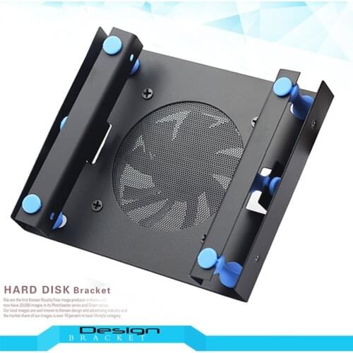 5.25 to3.5 HDD Hard Disk Cooler Cooling Fan Adapter Mounting Bracket Hard Drive Holder For PC Hard Disk Drive shockproof bracket