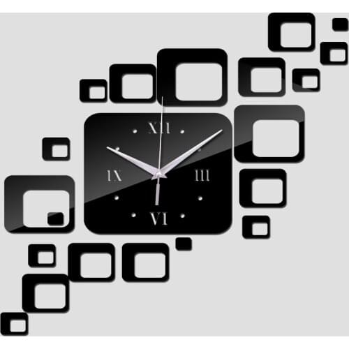 New acrylic clock home decoration quartz clocks Living Room safe modern design large digital watch sticker