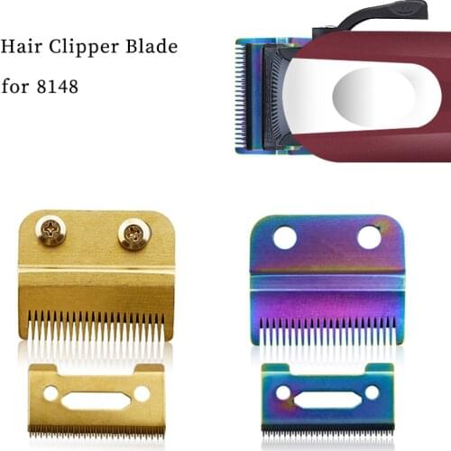 Hair clipper accessories replacement blade trimmer modified golden rainbow blade for wahl 8148 haircut tool
