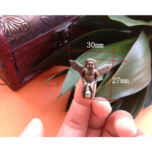 Antique Brass Jewelry Chest Wood Box Decorative Feet Leg Corner Protector In Stock 50pcs 30*27mm