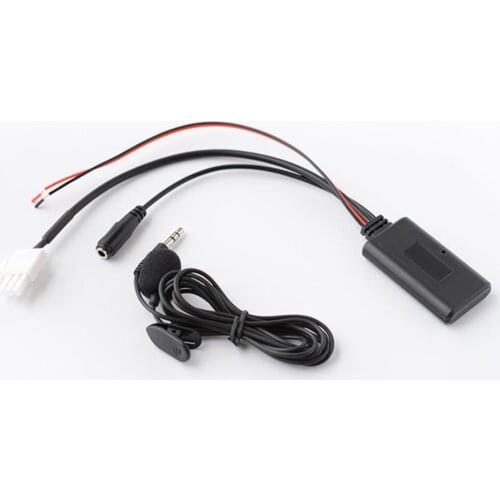 Biurlink Motorcycle Wireless Bluetooth 5.0 Receiver Audio Aux Cable Microphone Handsfree Adapter For Honda Goldwing GL1800