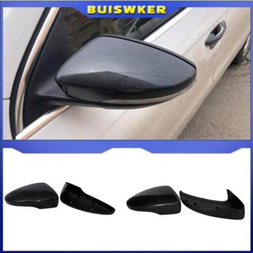 1 Pair Rearview Mirror Cover Side Wing Rear View Mirror Case Covers For VW Golf MK7 7.5 GTD R GTI MK6 6 Polo 6R Scirocco Passat