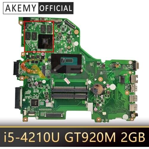 DA0ZRTMB6D0 Mainboard For Acer E5-573 E5-573G Laptop Motherboard NBMVM11003 CPU i5-4210U GPU GT920M 2GB DDR3L 100% Fully Tested