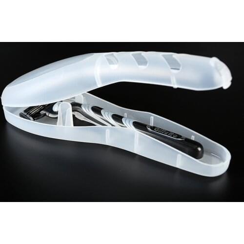 Travel Shaver Case Razor Box Blades Holder Plastic Suitcase Holder Baggage Boarding Portable Packing Organizer Accessories