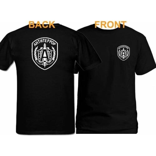 Russian KGB Soviet Spetsnaz Commando Alfa Badge T-Shirt. Summer Cotton Short Sleeve O-Neck Mens T Shirt New S-3XL