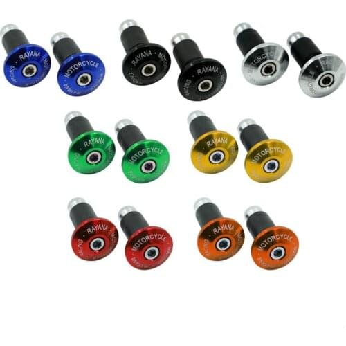22mm Motorcycle Handlebar End Cap Plug for Honda Husaberg KTM Kawasaki Suzuki Yamaha Motocross handlebar Grip End Caps motobike