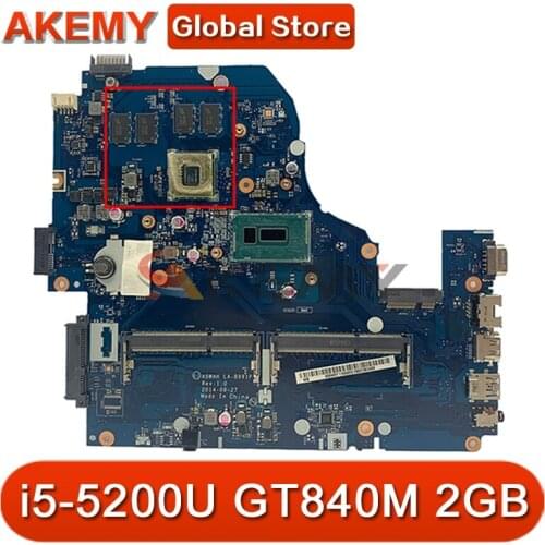 LA-B162P LA-B991P For Acer V3-572G E5-571G V5-572G E1-572 E5-531 laptop motherboard with i5-5200U CPU GT840M 2GB GPU Mainboard