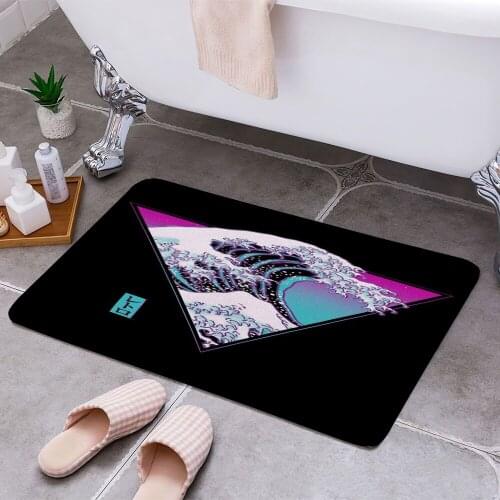 The Great Synthwave Cheaper Anti-slip Modern Area Rugs Living Room Balcony Bathroom Printed Carpet Doormat Hallway Bath Mat