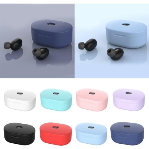 Silicone Protective Case Cover For Xiaomi MI Redmi AirDots Version Wireless Bluetooth Earphone TWS Charging Case Soft TPU Shell