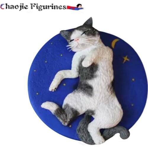 Cute Pet Funny Posture Handmade Cat Real Clay Doll Clay Sculpture Custom Hand-Made Wedding Gift