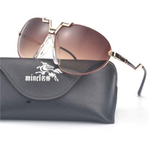 Pilot Sunglasses Women Men Brand Designer Vintage Retro 2018 Black Brown Gradient Sun Glasses Female Flat Top Shades NX
