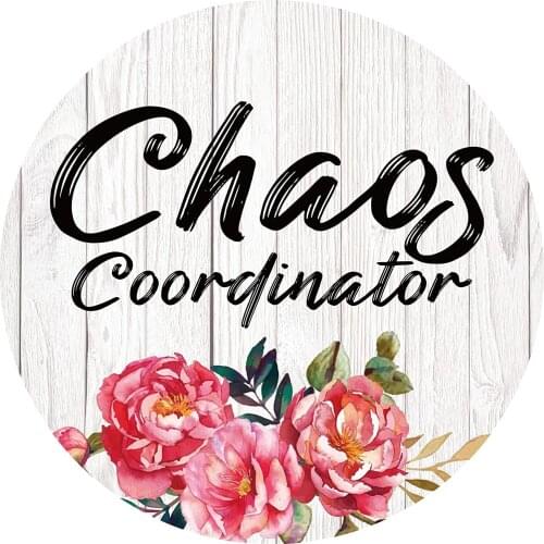 Inspirational Quote Mousepad With Non-Slip Rubber，Office Motivational Saying Mouse Mat With Stitched Edge, Chaos Coordinator