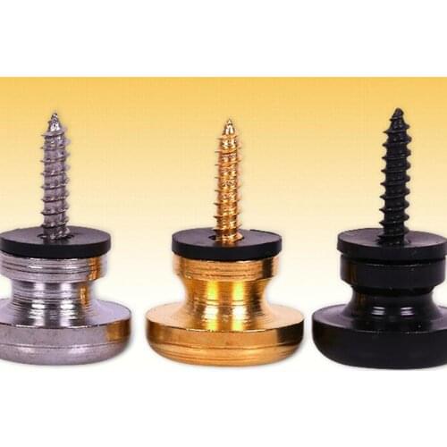 Guitar Strap Lock Locking Pegs Pin Metal End Strap Button For Acoustic Classical Bass Guitar Ukulele Guitar Accessories