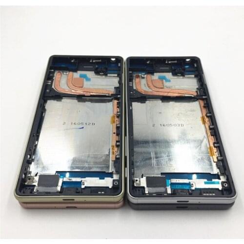 For Sony Xperia X Performance XP F8131 F8132 Front LCD Middle Frame Bezel Chasis Housing Cover Case+Side Buttons Repair parts