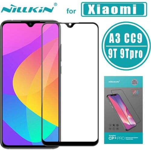 For Xiaomi Mi A3 Tempered Glass Screen Protector Nillkin CP+ PRO Full Cover Glass for Xiaomi Mi 9T 9T Pro CC9 Mix3 Poco F1 Glass