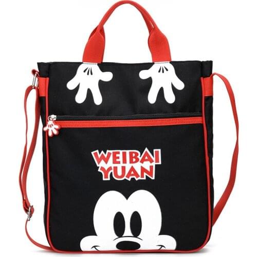 Cartoon lady Canvas Messenger Shoulder bag Lovely Fashion Handbag Women Messenger bag
