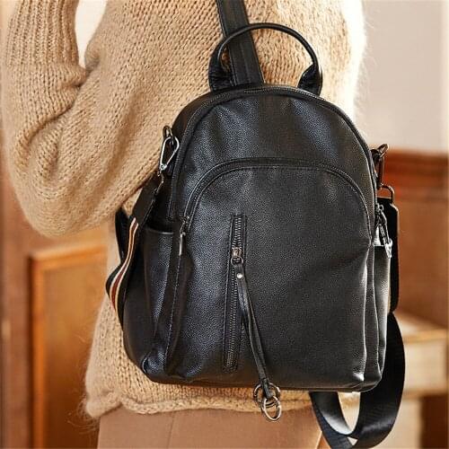 Female Backpack School Bag High Quality Genuine Leather Women backpack Computer Bag Shoulder Bag Multifunctional Travel Bag