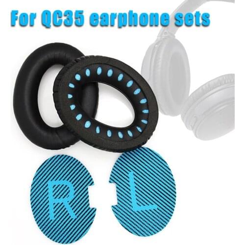 1 Pair Replacement Ear Pads Cushion for QC35 QC2 QC15 AE2 AE2i AE2w Headphones NK-Shopping