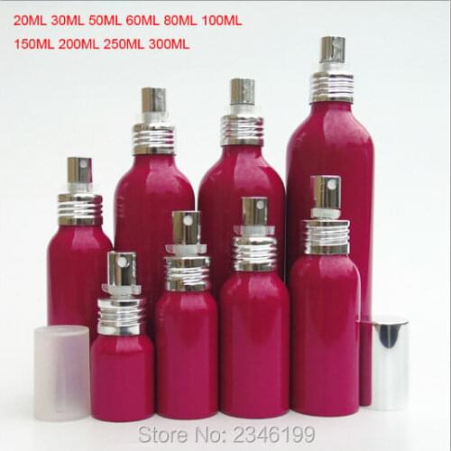 20ML 50pcs/lot Aluminum Spray Bottle with Silver Head, Fine Mist Refillable Bottle for Travel Cosmetic Storage with Top Quality