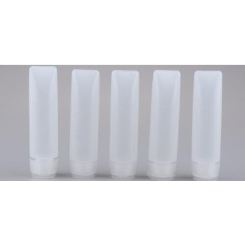 5 Pieces 50/30 Ml Clear Empty Refillable Plastic Tube Bottle