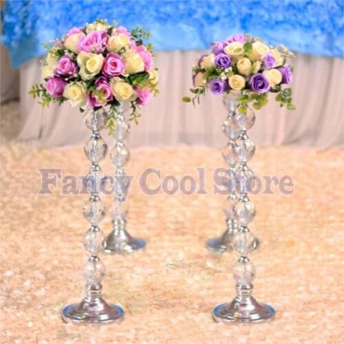 61cm(H) Wedding Flower Stand Crystal Table Centerpiece
