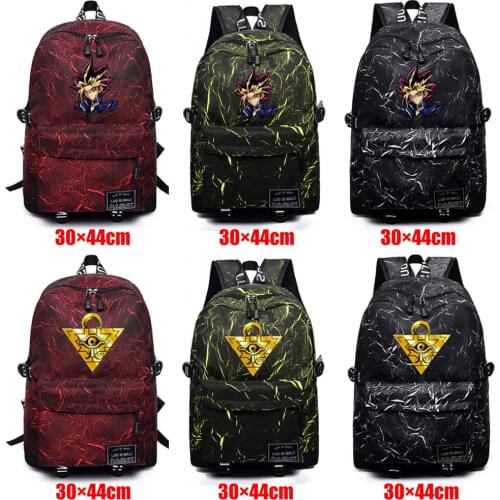 Anime Yu-Gi-Oh! Unisex Backpack Schoolbag High Quality Fabric Packsack Teenager Mochila Student Casual Travel Laptop Bag