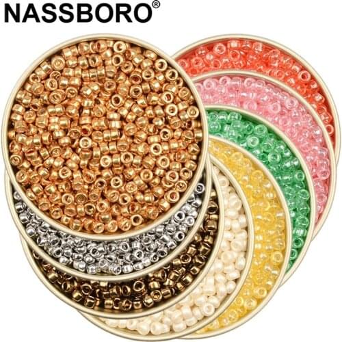 Approx.1.5x2.5mm Charm Czech Glass Seed Beads Mini Bugle Beads DIY Bracelet Necklace Beads For Jewelry Making DIY Earrings