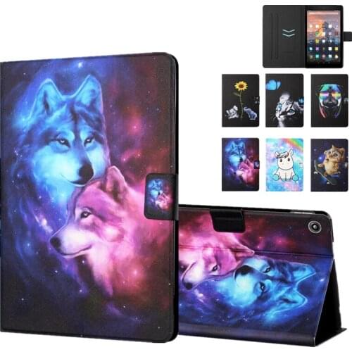 For iPad 10 2 2019 2020 Case Kids Cute Elephant Cat Leather Cover Funda for Apple i Pad iPad 7th 7 8 Generation Case A2200 A2198