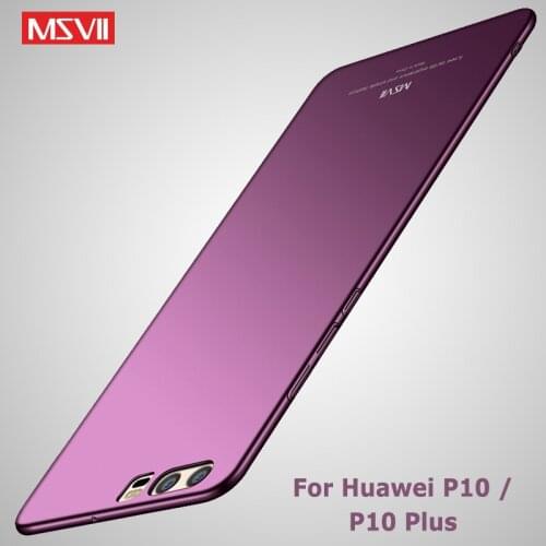 MSVII Cases For Huawei P10 Case Cover For Huawei P10 Lite Case P 10 Silm Matte PC Cover Coque For Huawei P10 Plus Phone Cases