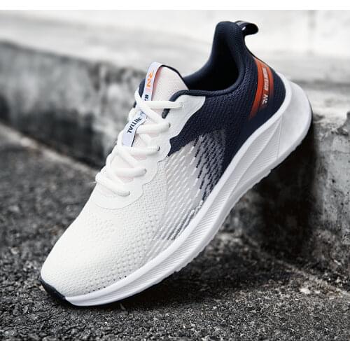 New Mesh Breathable Men Running Shoes Non-Slip Man Sneaker Comfortable Stable Shock Absorption Jogging Training Shoes