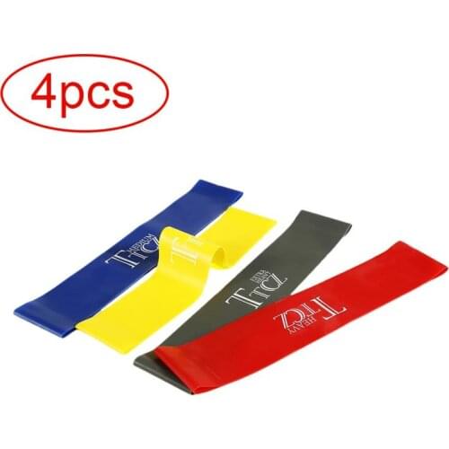 4Pcs/Set Elastic Bands For Fitness Gum Resistance Bands Yoga Workout Sport Elastic Bands Rubber Training Exercise Equipments #SD