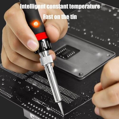Digital Display Electric Soldering Iron Portable Tin Gas Welder Cordless Soldering Iron Universal Ceramic Heater Welding Tools
