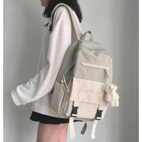 Han edition high school students' fashion backpack ins FengRi backpack is a joker junior high school girl