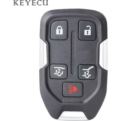 Keyecu Replacement Smart Remote Key Fob 5 Buttons 315MHz ID46 for GMC Terrain 2018 2019 FCC ID: HYQ1AA, P/N: 13584502
