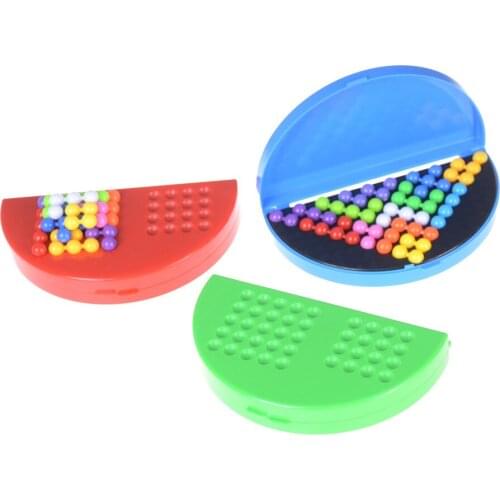 Classic puzzle pyramid plate IQ pearl logical mind game for children Brain Teaser educational toys pyramid beads puzzle