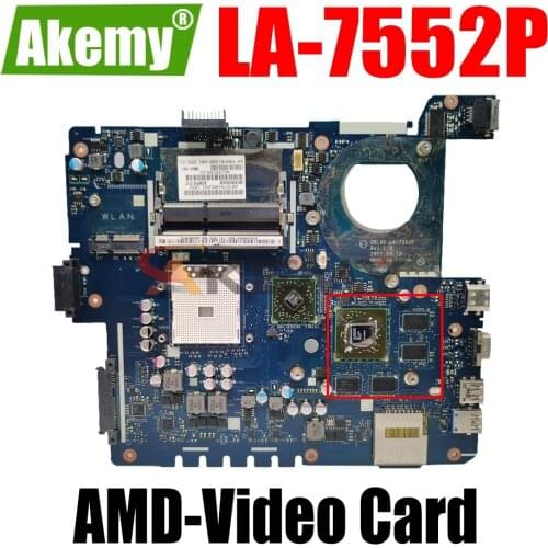 AKEMY LA-7552P Laptop Motherboard For ASUS K53TA K53TK K53T Original Mainboard AMD-Video Card
