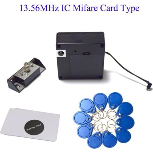 Capacity Keyless mini cabinet lock 13.56MHz IC card electric cabinet lock kit for home security used