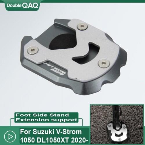 NEW Motorcycle Kickstand Foot Side Stand Extension Pad Support Plate For SUZUKI DL1050 V-Strom DL1050XT VStrom 2020
