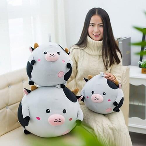New Arrive 30-40CM Cute Fat Cow Pillow Doll Cushion Stuffed Comfy Soft Plush Toys For Kids Gift
